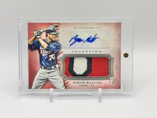 2015 Topps Inception Byron Buxton Game Red Used Patch Auto /5