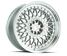 Llanta de ruedas Aodhan AH05 16x8 4x100/114,3 73,1 CB ET15 plateada con cara mecanizada