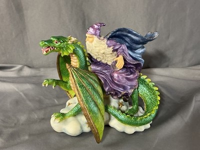 Avery Creation 2000 Medieval Legends Wizard On Dragon