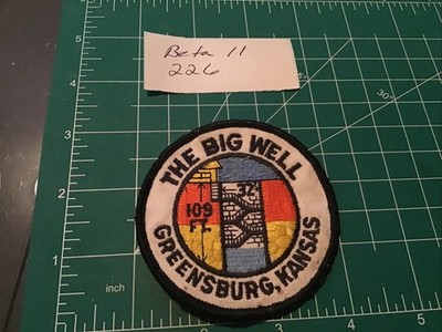 Worlds Largest Hand Dug Well THE BIG WELL GREENSBURG Kansas Patch Used