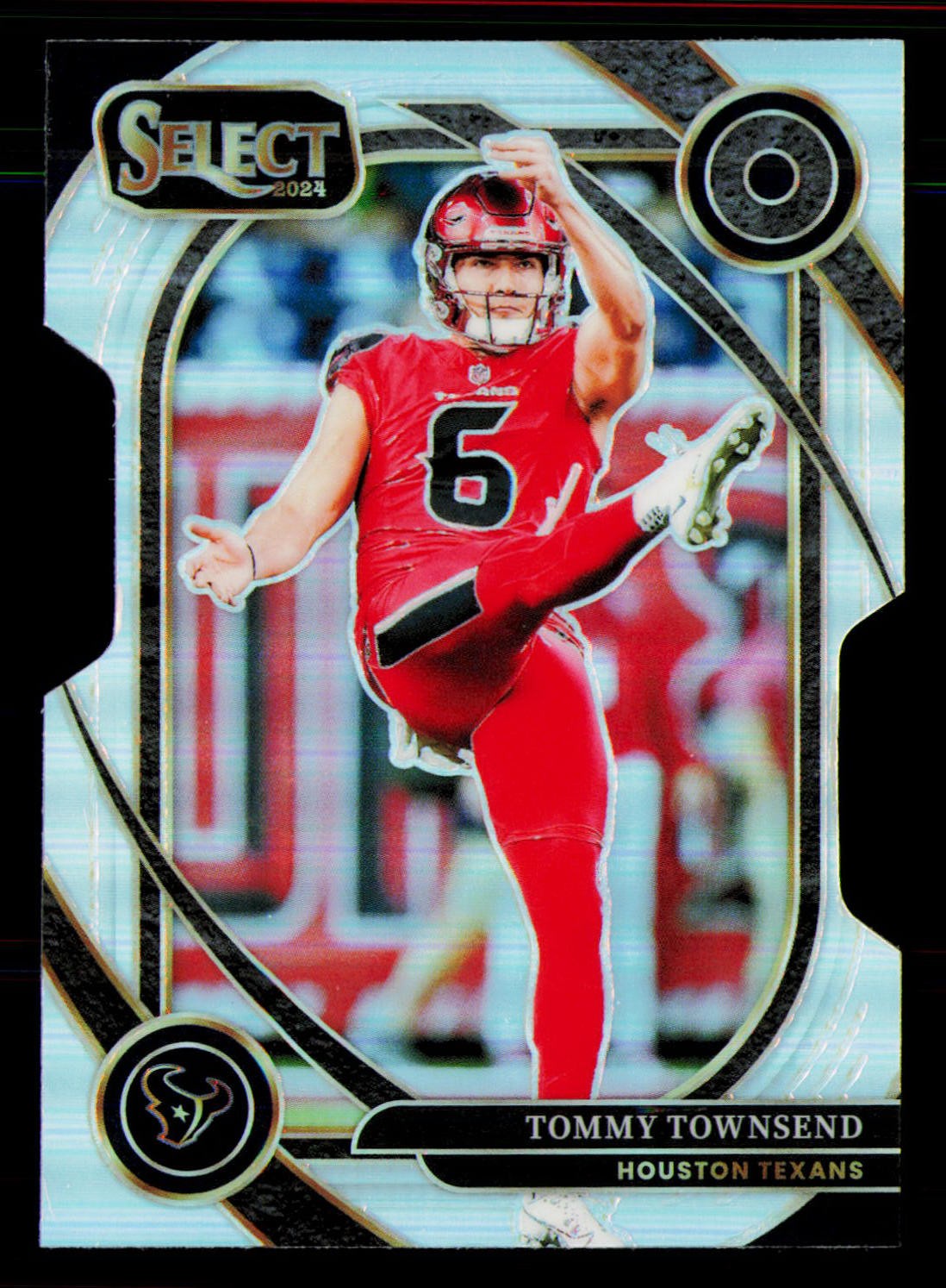 2024 Panini Select #296 Tommy Townsend Silver Prizm Die Cut