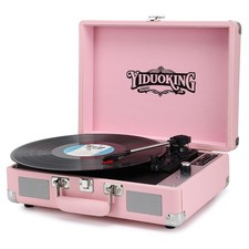 Record Player, Vinyl Record Player with Stereo Speakers,All-in-one Turntable,...
