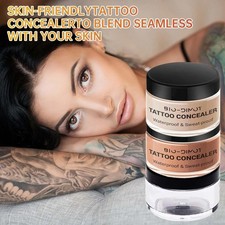 Tattoo Cover Up Makeup, Natural Scar Concealer, Waterproof Body Birthmark Scar S