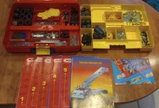 Meccano Master Builder 7064 + Evolution w/ case + poster. See description.