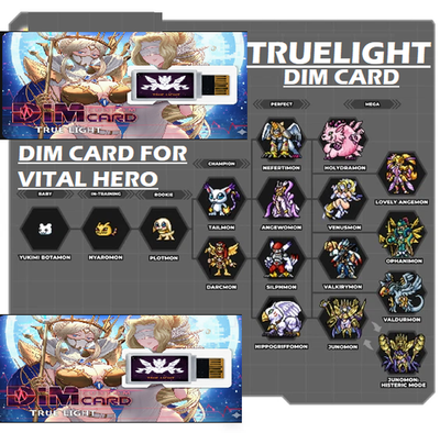 CUSTOM TRUE LIGHT DIM DIGIMON DIM Vital Bracelet/VITAL HERO Dim