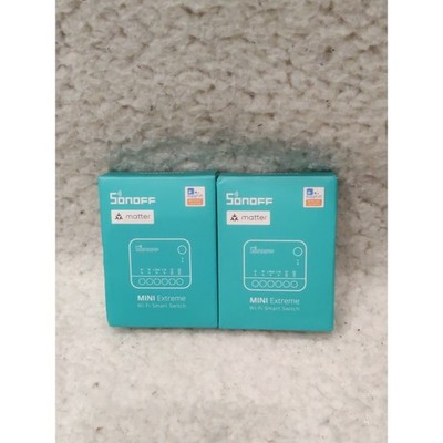 2x SONOFF MINIR4M WiFi Smart Home Licht Schalter Matter kompatibel APP Steuerung