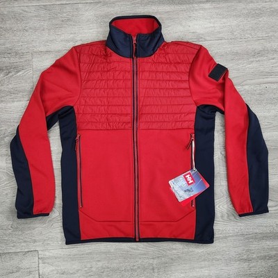 Helly Hansen Men's RWB Rigging Fleece Jacket Red Size Small Regular Fit