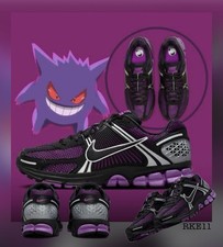 Nike Men's Air Zoom Vomero 5 Black Vivid Purple for Sale
