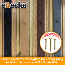 Anti Slip Decking Strips 1m Lengths Various Colours Beige Brown Black Grey Grip