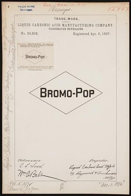 Liquid Carbonic Acid Manufacturing Company Bromo-Pop brand Carbonate Beverages