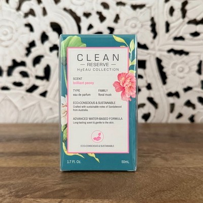 Clean Reserve H2EAU Brilliant Peony Eau De Parfum 50ml 1.7oz New Sealed