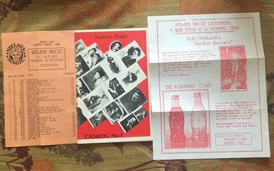 Nielsen Magic Catalog, Price List and Flyer - Rare - 1989