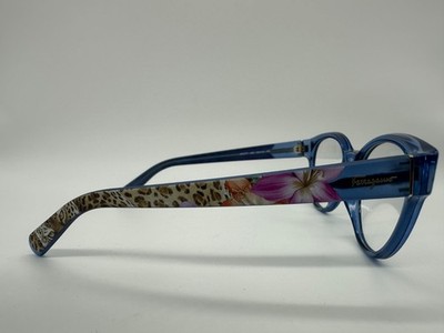 Salvatore Ferragamo Eyeglasses Blue Floral SF2777 424 53-18-140 Salvatore Ferragamo Eyeglasses Blue Floral SF2777 424 53-18  main image 3