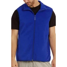 Essentials Men's Full-Zip Polar Fleece Vest, Royal, XXL