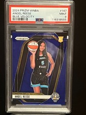 2024 PRIZM WNBA BLUE VELOCITY #147 ANGEL REESE ROOKIE PSA 9🔥Chicago Sky RC 🎉