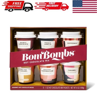 Luxurious Hot Cocoa Mix Gift Set - Mini Cup Packaging with 6 Unique Flavors