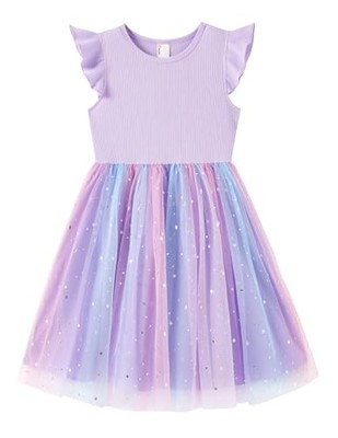 Girl's Tulle Dress Tutu Party Birthday Poster Formal Fancy