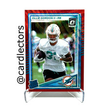 2025 Donruss Optic Preview OLLIE GORDON II #394 Rated Rookie Red Wave PRIZM SP