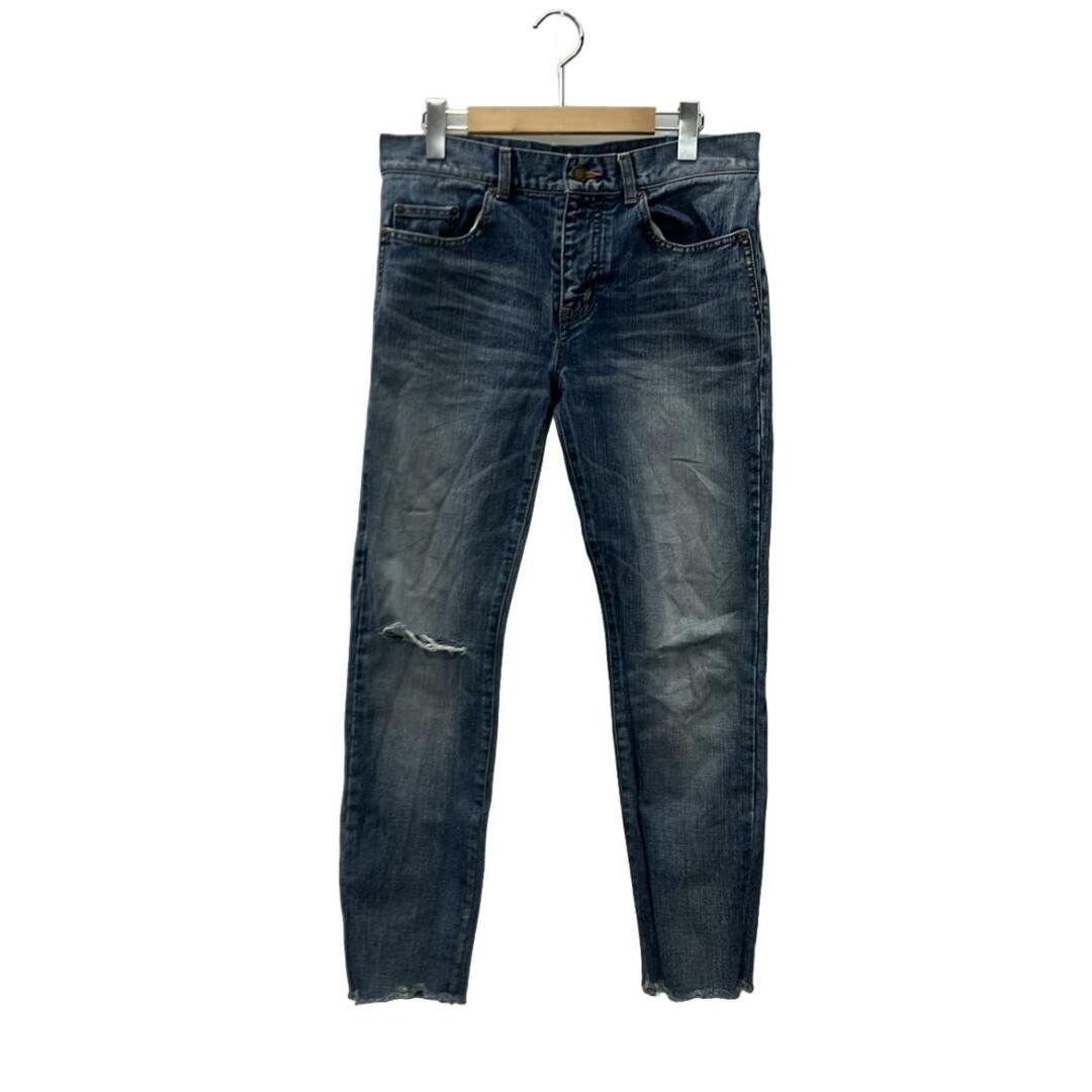 Saint Laurent Pantaloni Denim Vestiti Taglio Skinny 483059 Y896M Uomo Taglia 30 9