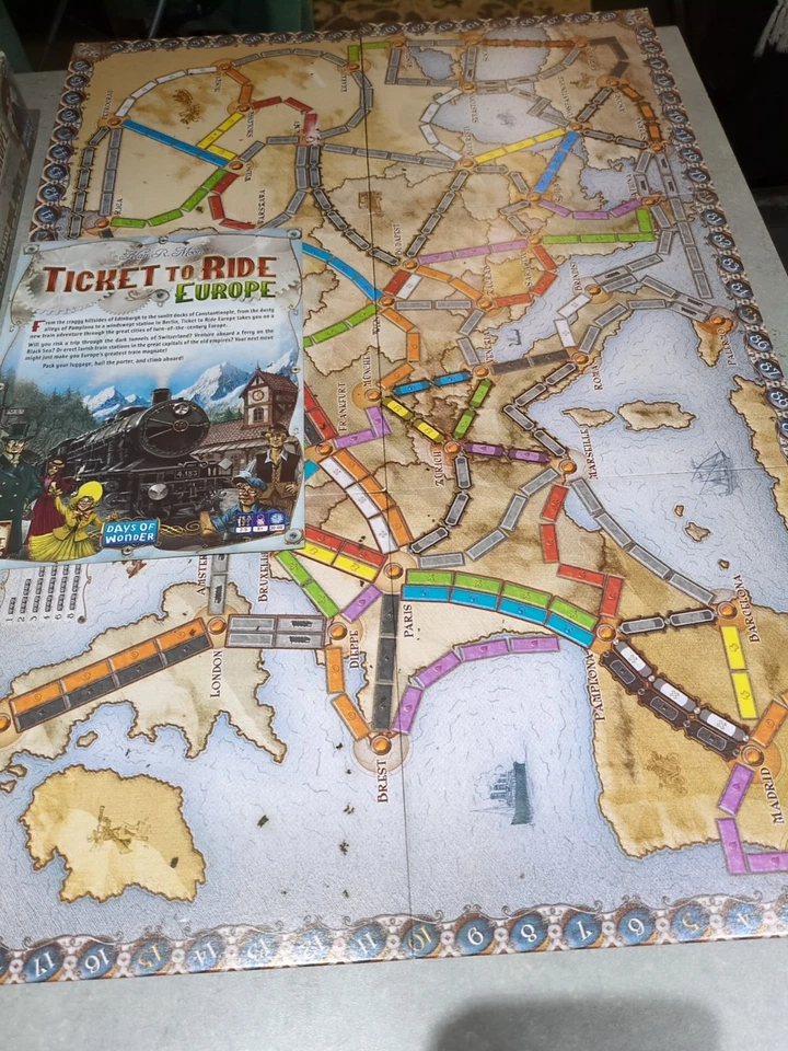 Ticket To Ride Europe Board Game Days Of Wonder Alan R Moon  - Image 3 of 3