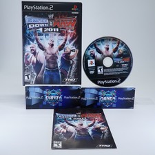 WWE Smackdown vs. Raw 2011 PS2 Black Label - CIB W/ Manual - PlayStation 2