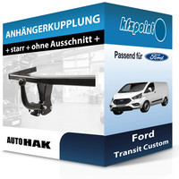 Auto HAK AnhäNgekupplung Starr Passend für Ford Transit Custom 09.2012-05.2016