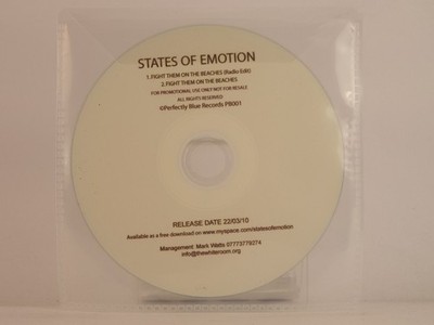 STATES OF EMOTION FIGHT THEM ON THE BEACHS (C58) 2 Track Promo CD Single includi