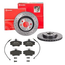 BREMBO BREMSSCHEIBEN Ø259MM + BREMSBELÄGE VORNE FÜR RENAULT 19 II I CLIO DACIA 