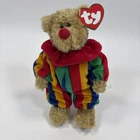 Ty Beanie Baby Attic Treasures Piccadilly Circus Clown Bear Vintage 1993