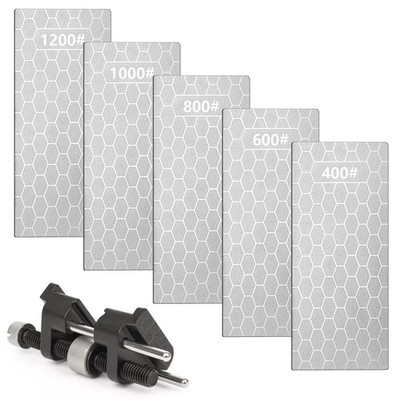 Chisel Sharpening Kit Honing Guide & 5 Diamond Sharpening Stones, Adjustable ...