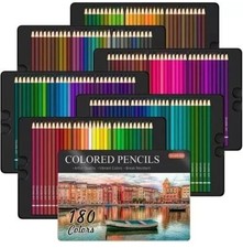 180 Shuttle Art Premier Colored Pencils Platinum Soft Core Artist Paint Tin