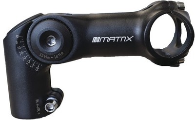 MATRIX Ahead-Vorbau ST20 Alu Lenkerklemmdurchmesser: 31,8 mm, Auslage: 80 mm,