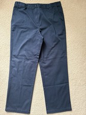 Women s LL Bean Classic Fit Pants 16 Blue EUC Comfort Waist