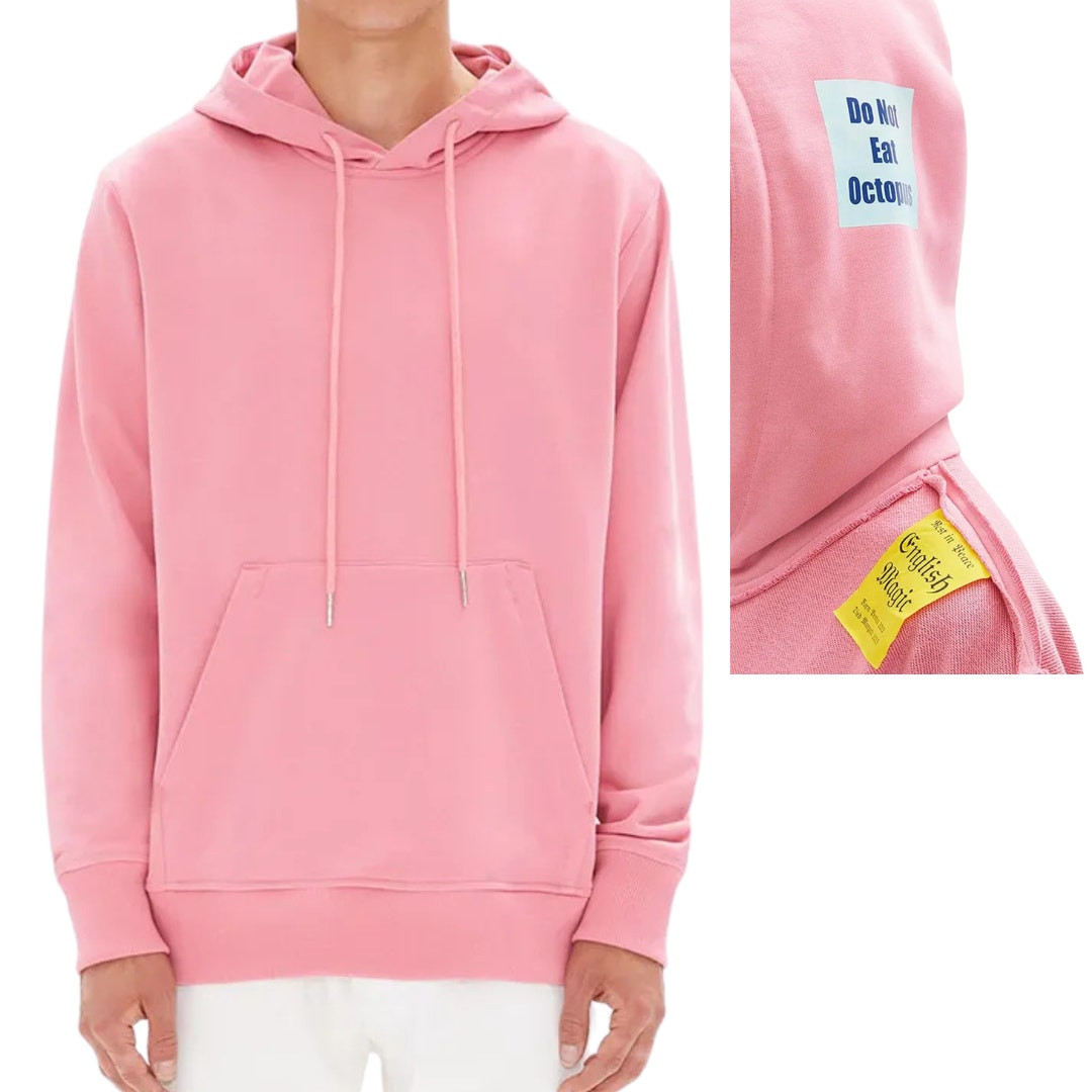 Helmut Lang x Jeremy Deller Hoodie Reversible Pink Patch Hood