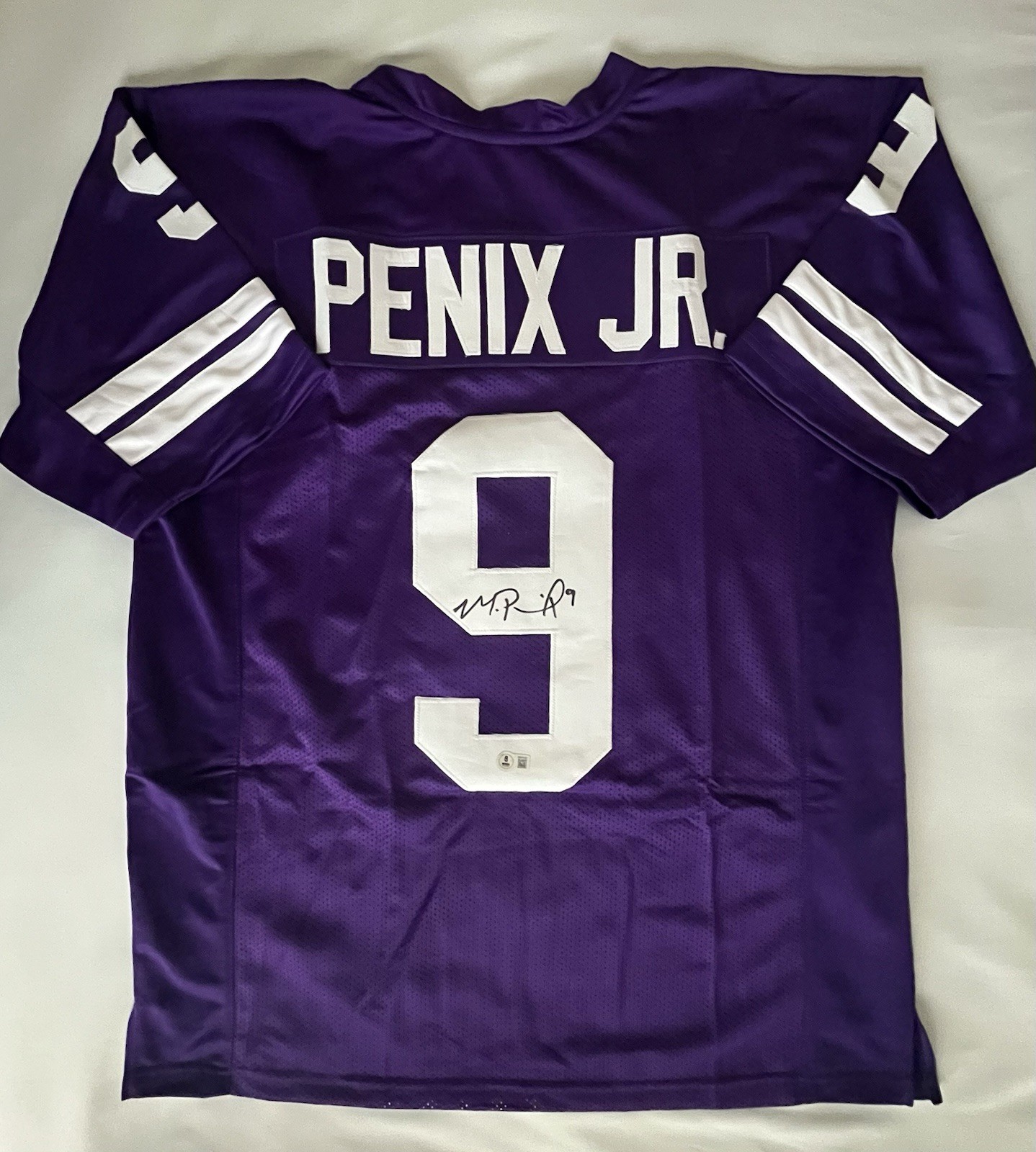 Michael Penix Jr. Autographed Signed Washington Huskies Jersey Beckett COA 