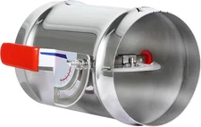 6 Inch HVAC Duct Manual Volume Backdraft Damper Full Stainless Steel Airflow