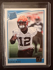 Panini 2018 Donruss Rated Rookie Denzel Ward Rookie Card #348 Cleveland Browns. rookie card picture