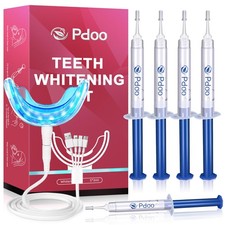 Professional Teeth Whitening Kit with 5 Teeth Whitening Gel, LED Accelerator ...