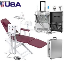 Portable Dental Mobile Delivery Unit Air Compressor Strong Suction 4Holes /Chair