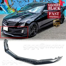 For Cadillac ATS 2014-2017 V Style Gloss Black Front Bumper Lip Splitter Spoiler