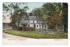 Daggett House At Daggett Park Pawtucket Rhode Island Undivided Postcard Glitter