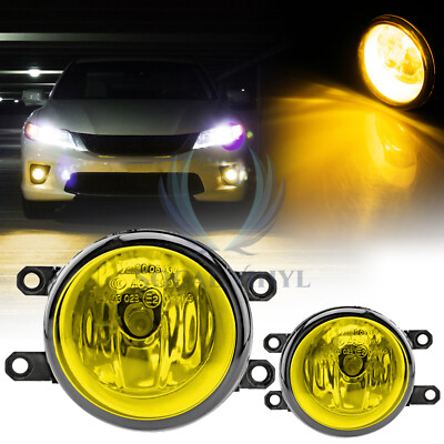 2008-2014 Lexus IS-F Pair Yellow Lens Lamp Fog Light Replacement Fit Quality T3