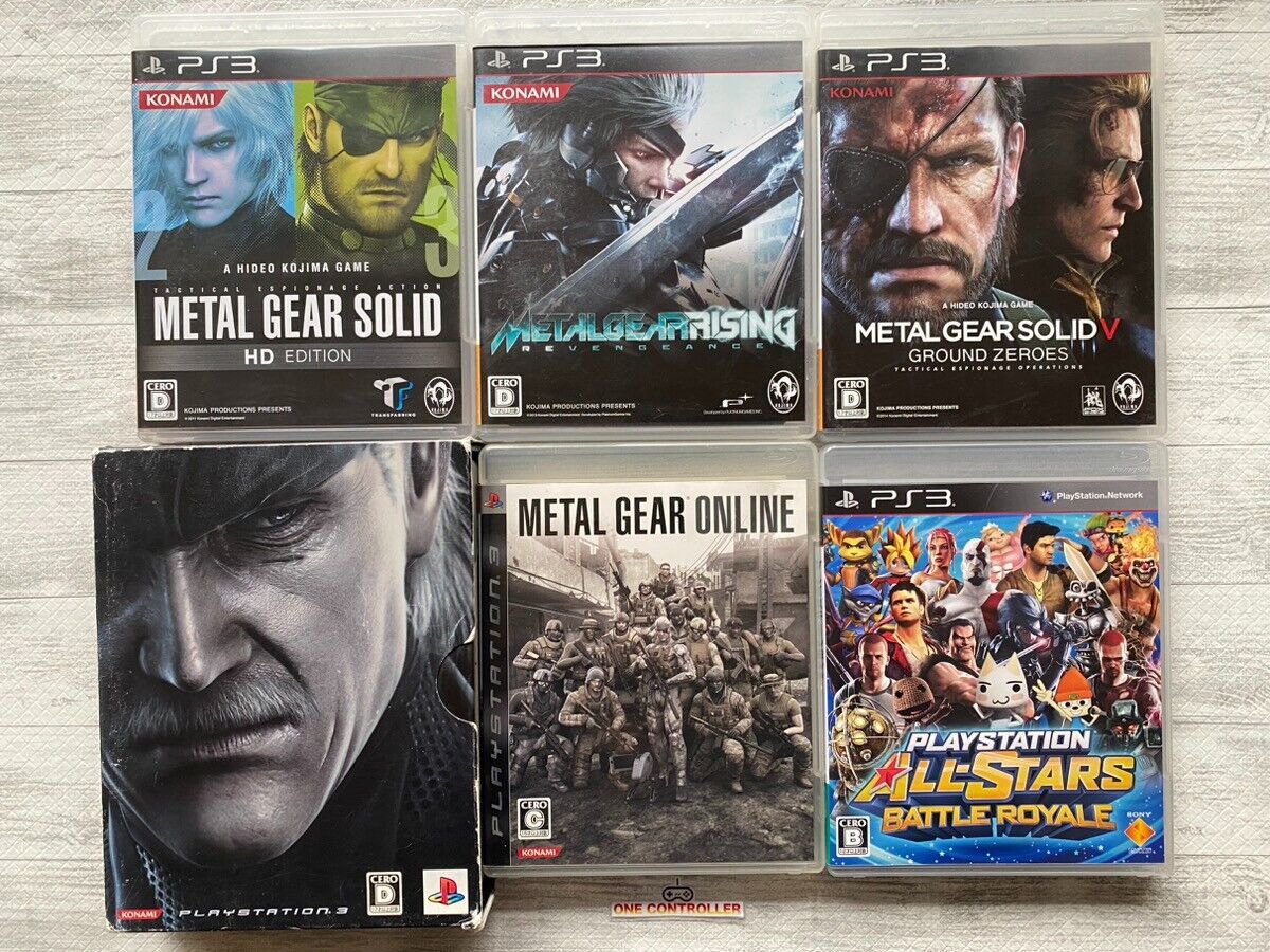 SONY PS3 Metal Gear Solid HD Edition & Rising & 4 & V SONY PS3 Metal Gear Solid HD Edition & Rising & 4 & V