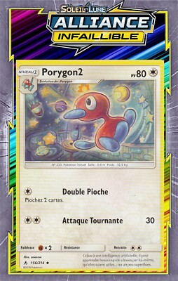 Porygon2 - SL10:Unfehlbare Allianz - 156/214 - Pokemon Karte Neu Französisch