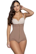 JACKIE LONDON 1035 - Panty Body Shaper Strapless With Zipper M Cocoa