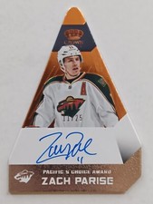 2013-14 Panini Crown Royale Pacific's Choice Autographs Bronze Zach Parise /25