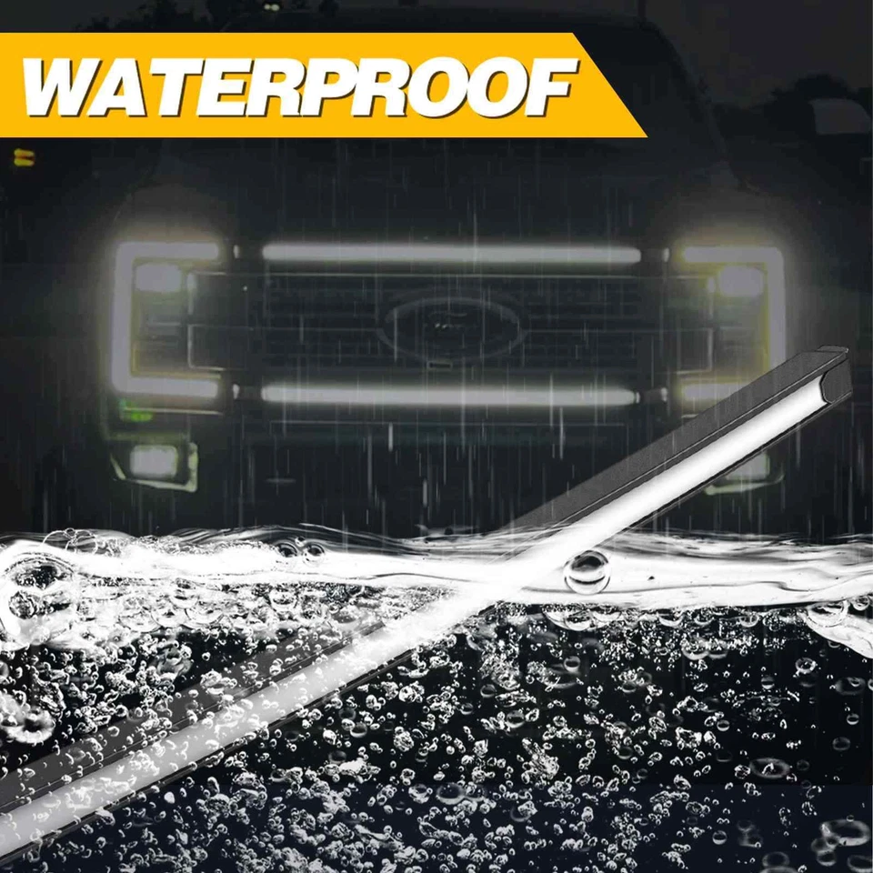 For Ford Super Duty F-250 LED Grill Accent Lights Bar Kit(2017-2022) USA - Image 4 of 4