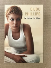 Postcard Model Actress Bijou Philips Album I’d Rather Eat Glass Advertising