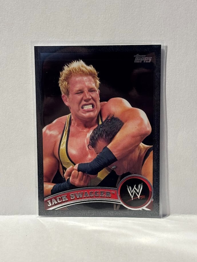 Jack Swagger 2011 Topps WWE Black Card # 49 390/999 Jake Hager AEW