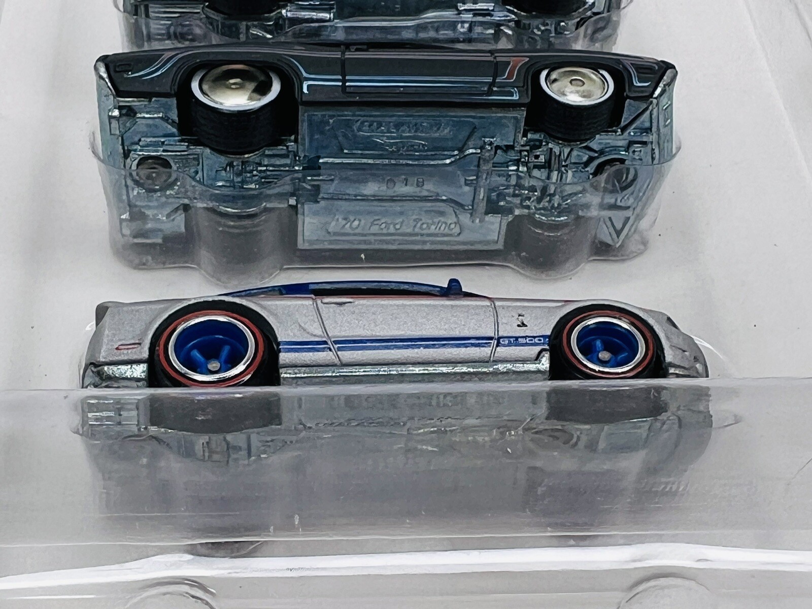 Set of 4 Hot Wheels Garage Ford Vs GM RR Cougar Fairlane Torino Shelby GT500 thumbnail 8